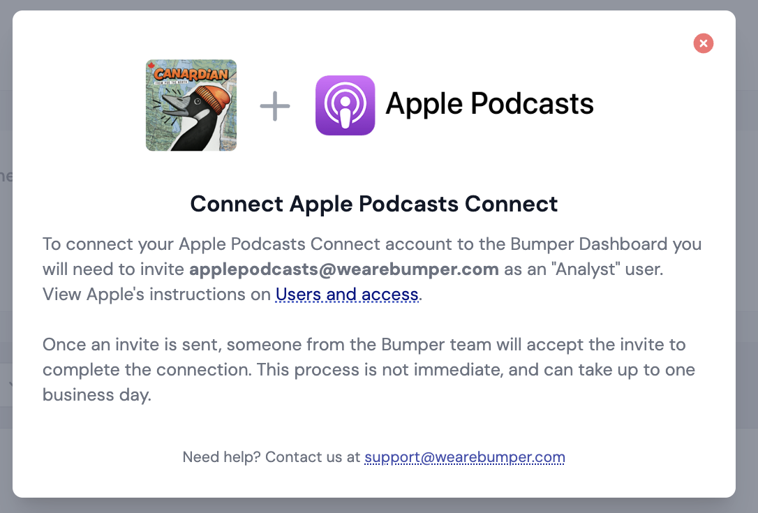 Apple Podcasts instructions